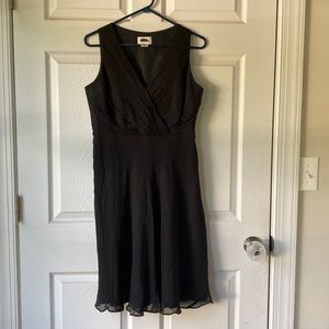 J. Crew black silk cocktail dress